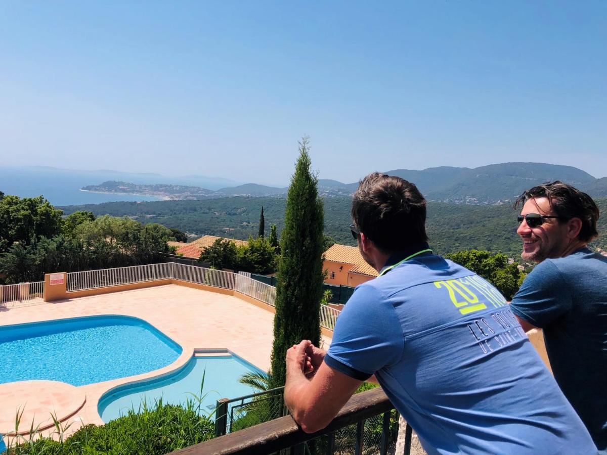 Studio Pool House Vue Mer Panoramique Amazing Sea View Wifi Linge Linen Inclut Aircondition La Croix-Valmer Εξωτερικό φωτογραφία
