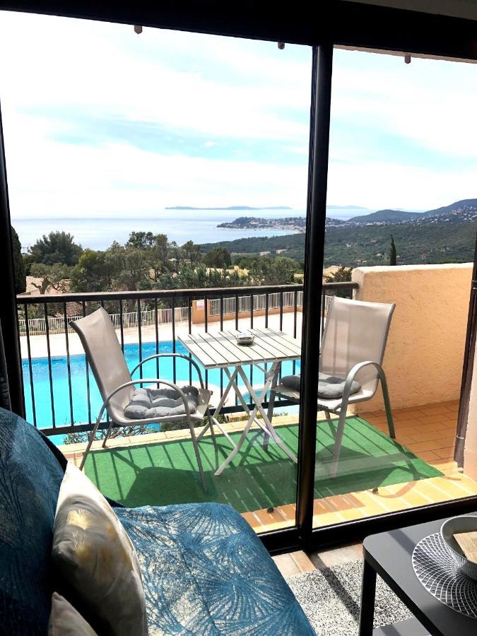 Studio Pool House Vue Mer Panoramique Amazing Sea View Wifi Linge Linen Inclut Aircondition La Croix-Valmer Εξωτερικό φωτογραφία