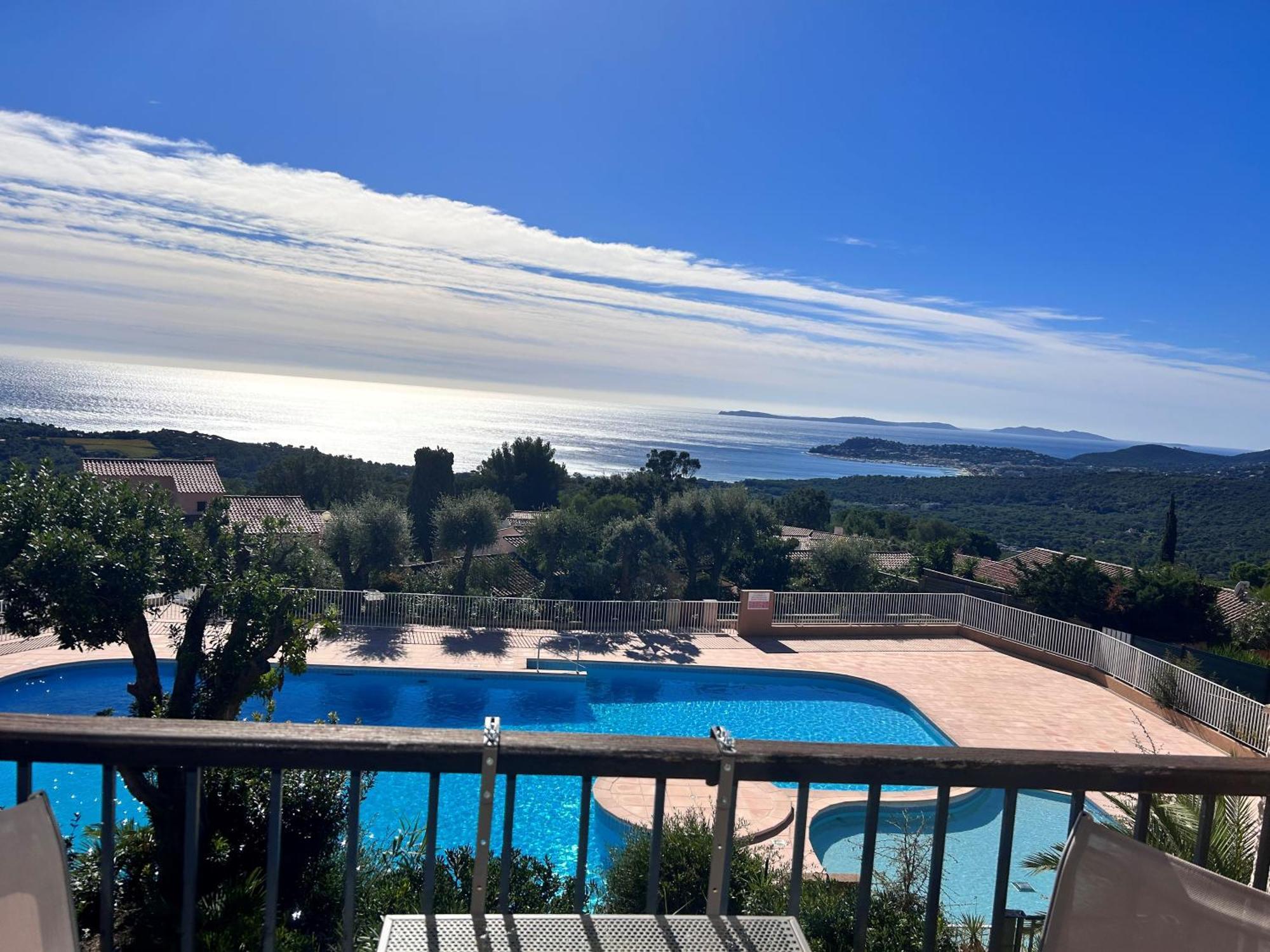 Studio Pool House Vue Mer Panoramique Amazing Sea View Wifi Linge Linen Inclut Aircondition La Croix-Valmer Εξωτερικό φωτογραφία