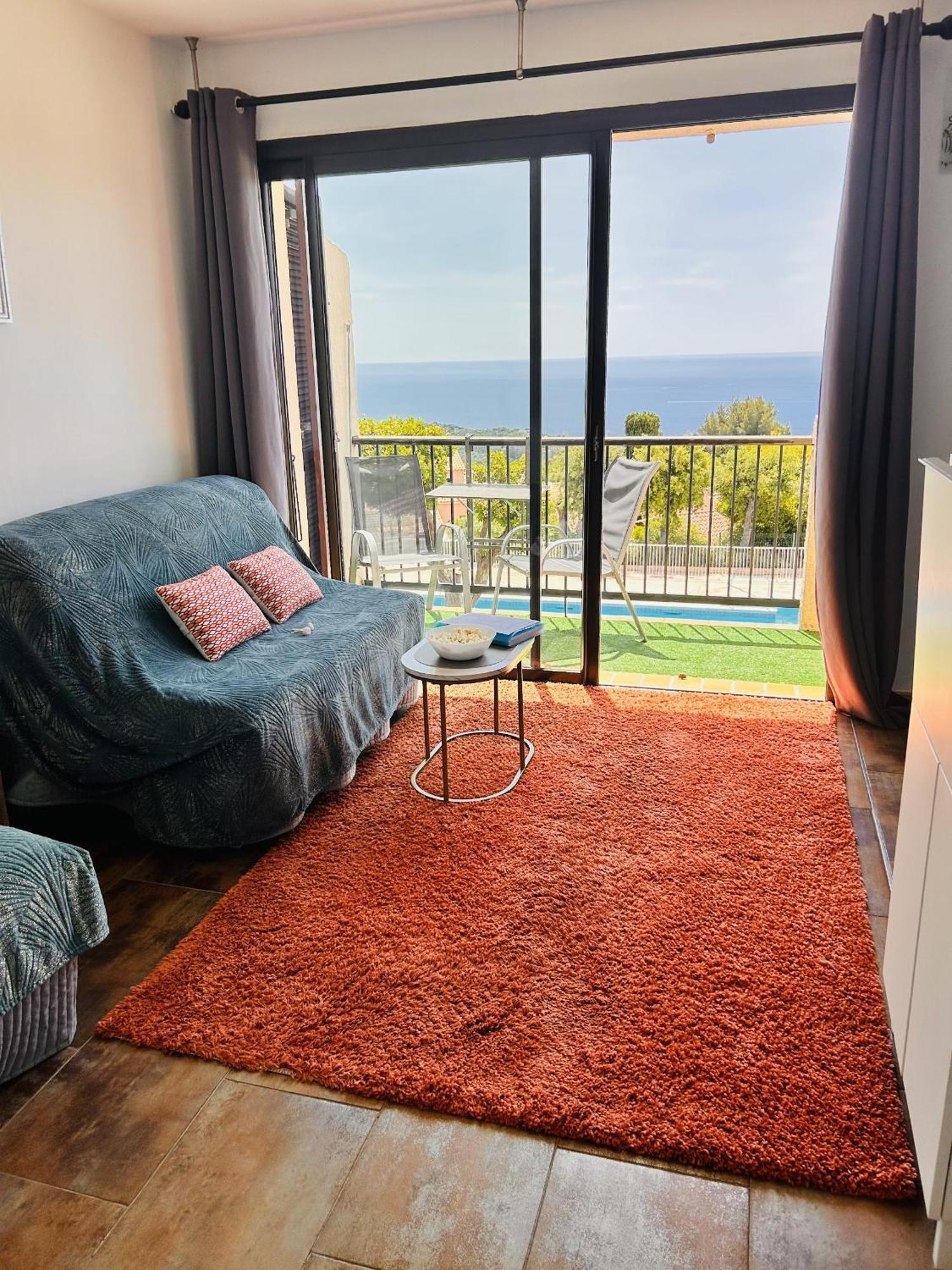 Studio Pool House Vue Mer Panoramique Amazing Sea View Wifi Linge Linen Inclut Aircondition La Croix-Valmer Εξωτερικό φωτογραφία
